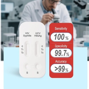 Kit <span class=keywords><strong>de</strong></span> Prueba Rápida 4 en 1 para Detección <span class=keywords><strong>de</strong></span> <span class=keywords><strong>VIH</strong></span>, VHC, HBsAg y Sífilis en Sangre, Manual, <span class=keywords><strong>de</strong></span> Plástico, para Uso Doméstico, Resultados Rápidos, Fácil <span class=keywords><strong>de</strong></span> Usar - Product Image 5