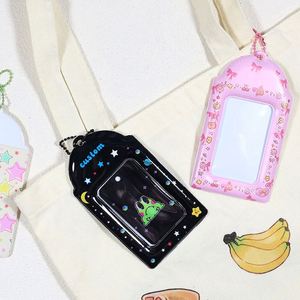 Porte-clés personnalisé en PVC transparent avec porte-cartes photo étoile de dessin animé, taille et couleur sur mesure - Product Image 4