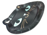 Assiettes en papier jetables haut de gamme dans des conceptions de cerf de lapin de chat fantaisie matière première pour la vente en gros de restaurant d'hôtel de fête à la maison