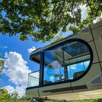 Capsule Moderne Portable avec Salle de Bain Privée pour le Développement Hôtelier en Plein Air et l'Hôtellerie de Luxe – Maison Capsule Design Premium
