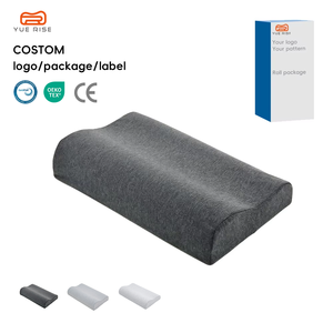 Oreiller cervical en <span class=keywords><strong>mousse</strong></span> à mémoire de forme YUE RISE avec housse <span class=keywords><strong>tricot</strong></span>ée, conception B pour la prévention des douleurs cervicales, 4 zones de soutien rigides pour un mouvement libre - Product Image 1