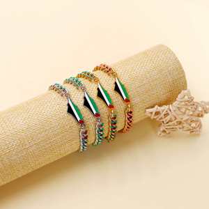 High Quality Titanium Steel Bracelet Palestinian Flag Bracelet Free Palestine <b>Map</b> Jewelry Promotional Business Party Gift - Product Image 2