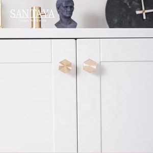 Santaya <strong>Matte</strong> <strong>Black</strong> Brass Handles Kitchen Cabinet <strong>Pulls</strong> Bedroom Wardrobe Drawer <strong>Knobs</strong> Furniture Handle - Product Image 4