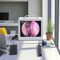 Endoscope portable Xindie HD100 à source de lumière froide 10W, écran IPS 10 pouces, alimentation 12V DC, luminosité réglable, pour usage industriel