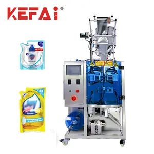 KEFAI fabrika kaynağı sıvı sabun düzensiz şekilli poşet küçük kese paketleme makinesi çantası şekillendirme dolum kapatma makinesi