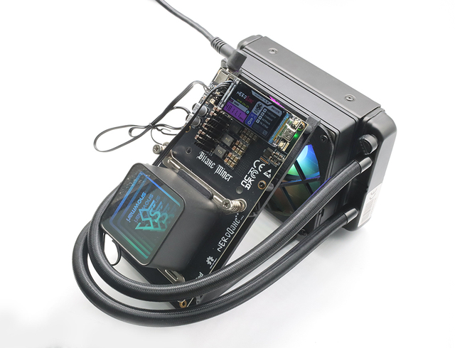 New NerdQaxe++ Rev6.1 6Th/s 100W BM1370 Asic Chip Bitcoin Solo Miner Hydro Bitcoin Crypto Bitaxe