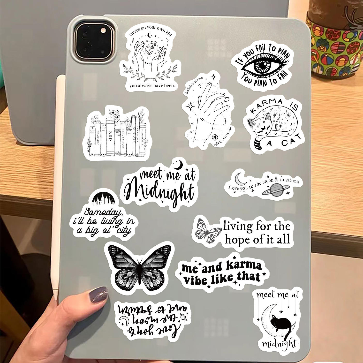 Diy Phone Case Stickers Aesthetic Cartoon Kawaii Elephants Cute