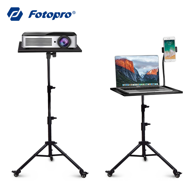 Fotopro Premium Quality Laptop Projector Tablet Multifunction Flexible Standing Tripod Bracket With Casters