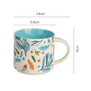 Mug à thé en céramique fait main de 450 ml, haute qualité, design de logo personnalisé, pour la maison, le bureau, le petit-déjeuner, les flocons d'avoine, passe au lave-vaisselle et au micro-ondes, excellent - Product Image 6