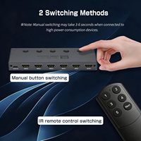 Conmutador HDMI 2.1 de Alta Calidad de Aleación de Aluminio 8K 60Hz 4K 240Hz 3x1 5x1 7x1, Adaptador Convertidor para Laptop y HDTV
