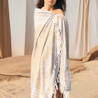 El más nuevo diseño de algodón impreso pareos cubrir Ups mujeres playa abrigo vestido bufandas chal de seda para mujeres