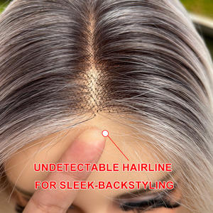 Perruque synthétique en vrac Julianna Wholesale Futura Fibre Glueless Lace Front Mono Top Base Net Bouncy Curl Monofilament pour femmes blanches - Product Image 5