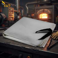 Couverture anti-feu en fibre de verre de taille personnalisée offrant une protection contre les étincelles, les éclaboussures et les scories
