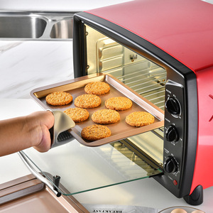 Molde para hornear antiadherente de acero al carbono, champán, oro, negro, hoja rectangular para galletas, pastel, <span class=keywords><strong>Pizza</strong></span>, plato para pan, bandeja para hornear - Product Image 4
