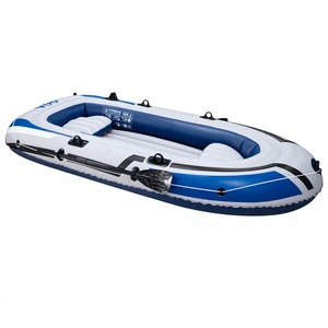 Bateau pneumatique transfrontalier pour <span class=keywords><strong>kayak</strong></span>, 2/3/4 personnes, pêche au fond, certifié GPSR, PVC écologique avec pompe manuelle pour la navigation - Product Image 1