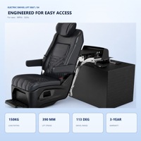 Siège sport Tengyun S5B en cuir PU confortable pour Alphard Van, utilisateurs handicapés, pivotant électrique programmable