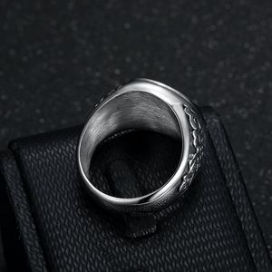 Anillo de acero inoxidable para hombre con diseño de caballo y caballero, joyería retro de moda, regalo para él - Product Image 4