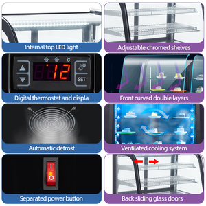 Giá Trưng Bày Bánh 120 Lít Tủ Lạnh Làm Mát Bánh Tủ Lạnh Trưng Bày Kệ Uống Thương Mại Tủ Lạnh Gia Đình Tủ Lạnh - Product Image 3