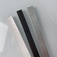 Barre d'espacement IGU 12A en aluminium soudé haute fréquence pour double vitrage, accessoires pour portes et fenêtres isolées