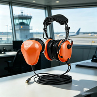 Casque téléphonique d'aviation Raytalk avec microphone flexible pour support au sol