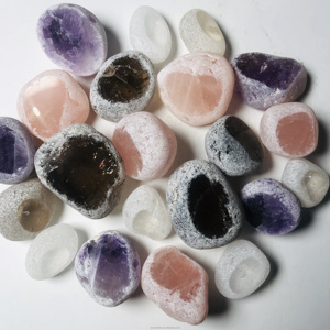 Vente en gros de pierres naturelles : Quartz rose, Quartz fumé, Quartz clair, Améthyste, Œufs de méditation, Pierres de visionnariat pour la guérison et les cadeaux - Product Image 2
