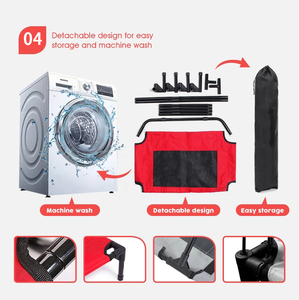 Fabbrica rosso Queen Size Pet letto senza baldacchino da viaggio all'aperto Pet letti per cani OEM di lusso pieghevole campeggio letto per cani per la rivendita - Product Image 6