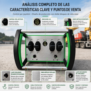 4 Channel <b>Truck</b> Crane <b>Remote</b> Controller Industrial Wireless Radio <b>Control</b> Long Range Waterproof Metal Rechargeable - Product Image 2