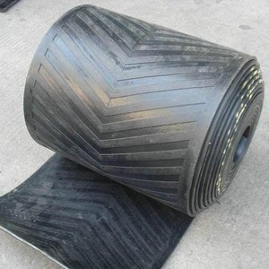 Banda Transportadora de Goma en Forma de V con Patrón Chevron, Fabricada a Medida, Industrial, de 8Mpa-24Mpa, 200mm-2000mm, para Transportadores por Gravedad - Product Image 1