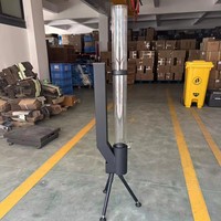 Poêle à granulés portable en acier inoxydable 304 pour patio, camping et fêtes de jardin – Vente en gros