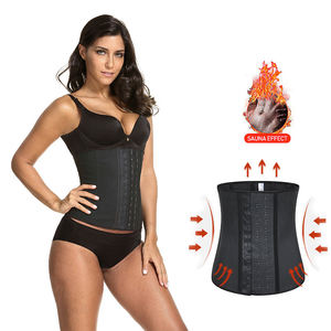 LANGQIN <b>Latex</b> Waist Trainer <b>Corset</b> Spandex Sauna Sweat Waist Cincher Slimming Shaper Belt Comfortable Tummy Control for Women - Product Image 6