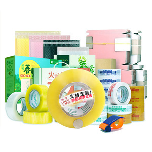 Ruban adhésif transparent avec logo imprimé, épaissi, grand rouleau, pour scellage d'emballages express, résistant à l'eau et aux températures ambiennes - Product Image 1