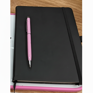 A5/A6 Set di penne per Notebook 100 fogli di lino copertura termica rilegatura a spirale a foglia larga per ufficio scuola di scrittura in stile diario - Product Image 1