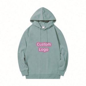 OEM Men's Anti-Pilling Sweatshirt 50% Cotton 50% Polyester Long <b>Sleeve</b> Printed Oversize Pullover Hoodie for Winter - Product Image 3