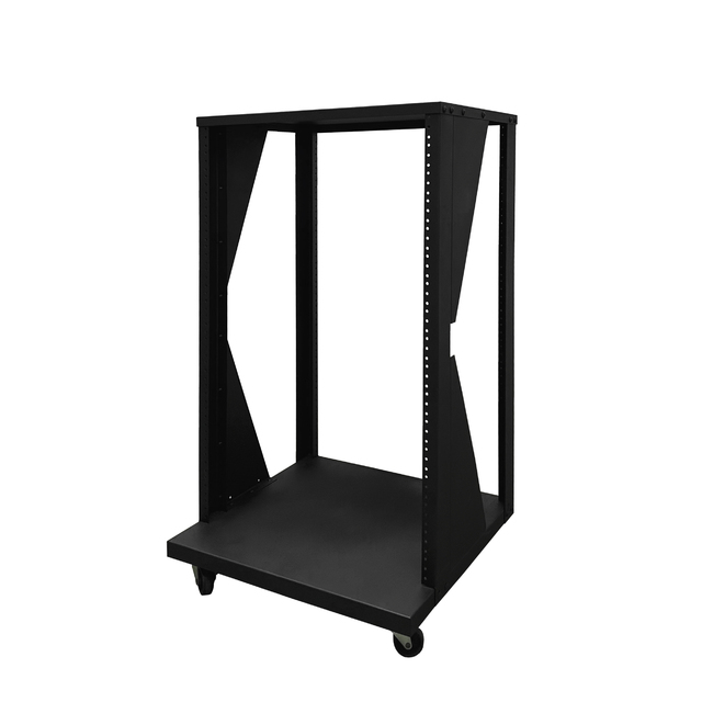 CNBear MX-4B Easy Accessibility Mobility 19-inch 88cm Metal Studio Open Frame Server Mixer Rack Mount Stand