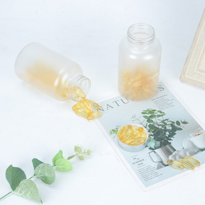 ขวดบรรจุภัณฑ์อาหารเสริม, ขวดพลาสติก PET ใสแบบขุ่น, ขวดเปล่า, ขวดรีฟิล, ขวดบรรจุอาหารขนาด 300 มล., ฝาเปิดปิดแบบพลิก - Product Image 1