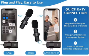 Écouteurs sans fil Microphone Lavalier de qualité supérieure avec réduction du bruit pour Smartphone Gaming Streaming et appels musicaux - Product Image 4