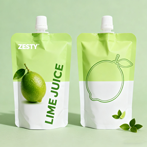 Sacs à bec verseur imprimés sur mesure de haute qualité, scellés à chaud, en PE, anti-odeur, de qualité alimentaire, pour aliments pour bébés, jus liquides, faible MOQ - Product Image 4