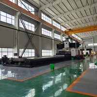 Centre d'usinage à portique CNC haute précision Taiwan DW DVF6052 avec commande FANUC, broche BT50, table de 6000x3500 mm, capacité lourde