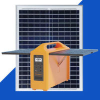 Centrale Électrique Portable Mini 100W 76.8Wh avec Panneaux Solaires Pliables Intégrés pour Événements Extérieurs et Marchés Nocturnes