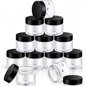 Embalagens de Luxo para Cosméticos: Potes e Frascos Foscos de Plástico/Vidro de 1oz, 2oz, 3oz, 4oz com Tampa Prateada - Product Image 2
