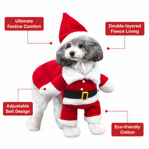 Áo khoác, áo choàng Giáng sinh Halloween sang trọng bằng cotton bán buôn cho thú cưng, chó mèo, trang phục cosplay hài hước mùa đông dành cho thú cưng cỡ trung/lớn - Product Image 1