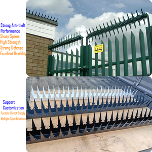 أشواك مضادة للتسلق من الفولاذ الكربوني بلاك جولد DPB-019 - سطح مجلفن معتمد من ISO وCE لردع المتسللين للأسوار الخارجية - Product Image 4