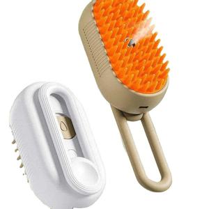 Brosse de toilettage pour animaux de compagnie (chiens et chats) – Peigne pulvérisateur autonettoyant pour chats, massage et élimination des poils – Peigne pulvérisateur pour animaux - Product Image 1