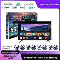 Televisor Inteligente Android de 32 43 50 55 Pulgadas, 4K UHD, WiFi, LED, para el Mercado de Marruecos y Europa, Precio al por Mayor, Proveedor de Fábrica OEM ODM