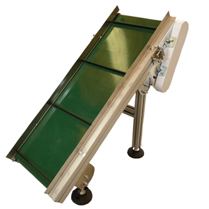 CE Taşınabilir Alüminyum Eğimli Gıda Sınıfı Konveyör, Restoran, Yiyecek Dükkanı ve Üretim Tesisi Kullanımı için Ayarlanabilir Yükseklik - Product Image 1
