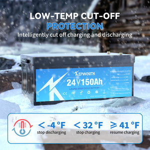 Kepworth chúng tôi EU cổ 24V 100AH 150AH 200AH 300ah <span class=keywords><strong>Lithium</strong></span> sắt Phosphate LiFePO4 pin năng lượng mặt trời cho RV Golf Cart 25.6V 300ah - Product Image 2