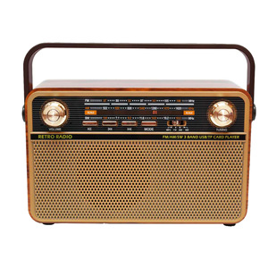 Radio Retro Portátil Digital de 3 Bandas con Reproductor de Tarjetas USB y TF, Modelo Mk-621 ABS - Product Image 1