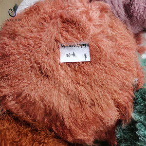 Accesorios de lana de oveja mongola para bebé recién nacido, manta de lana para fotografía de bebé, rizado largo, accesorios de fotografía - Product Image 2