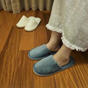 Spa Disposable <b>Slippers</b>, White <b>Soft</b> Plush Open Toe Non-Slip <b>Slippers</b> for Hotel, Spa, and Hospitality Unisex - Product Image 6