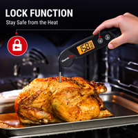 Termometer Daging Digital ThermoPro TP603, Termometer Memasak Digital, Termometer Makanan Tahan Air untuk Dapur, BBQ, atau Panggangan